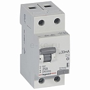 Выключатель дифференциального тока (УЗО) 2п 25А 30мА тип АС RX3 Leg